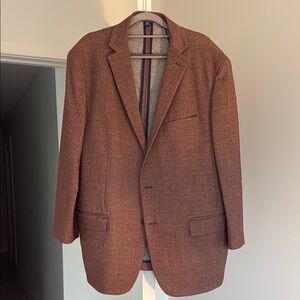 Apt. 9 Brown/Red Sport Coat with Textured Wool Blend